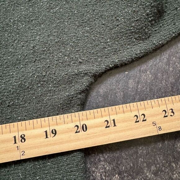 J. Jill Women’s Green Sweater Size Large Cotton Blend Essential Style Speckled - Picture 9 of 12